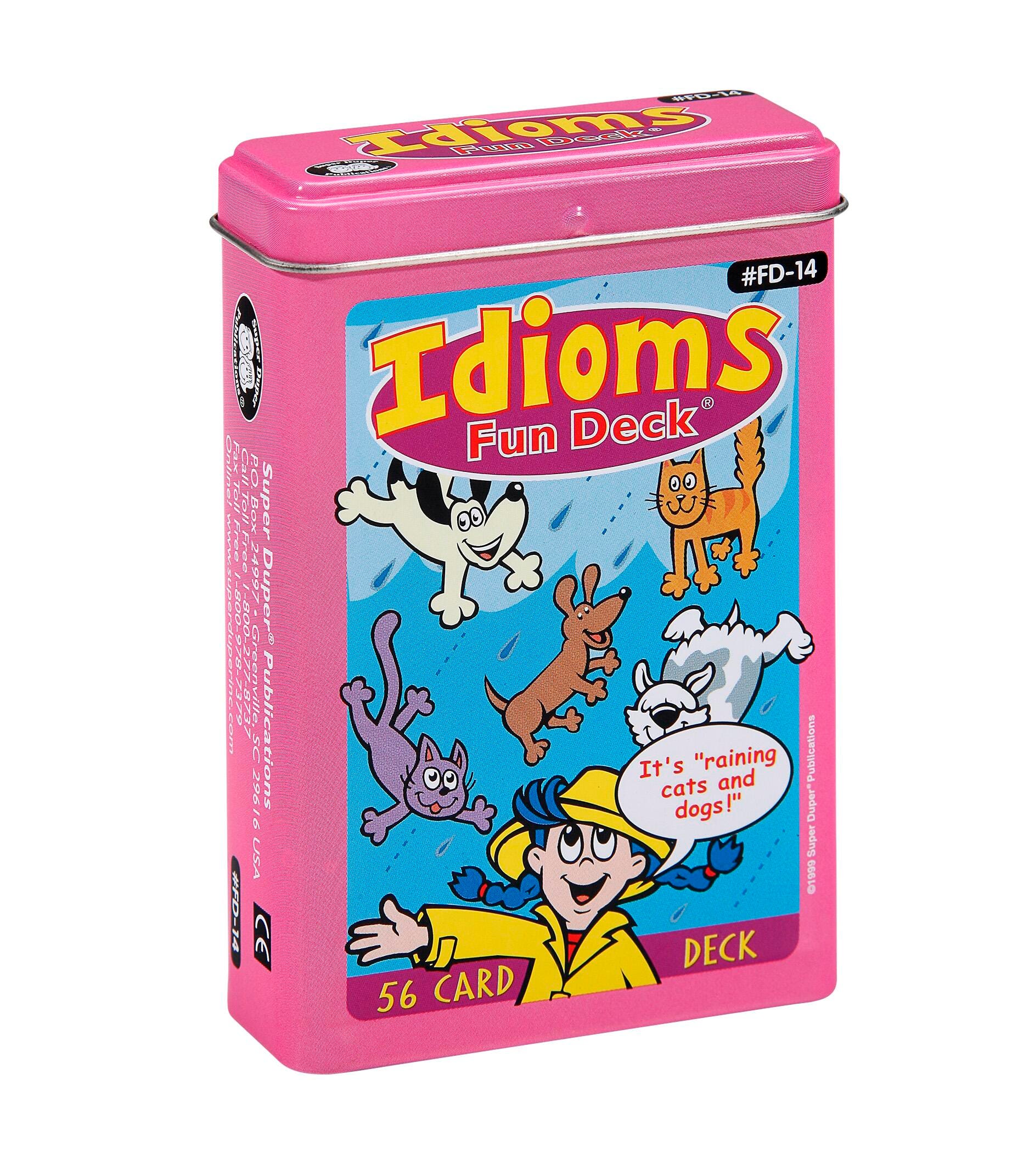 Super Duper Idioms Fun Deck, Item Number 2092677